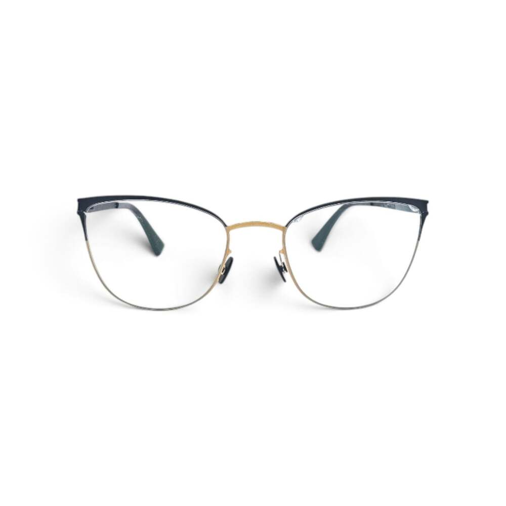 MYKITA NO1 LEA Cat Eye Eyeglasses Black Gold 51-19-150 Col 056 - NWB $850